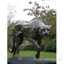 Statua del giardino ampio bronzo Leopard in vendita